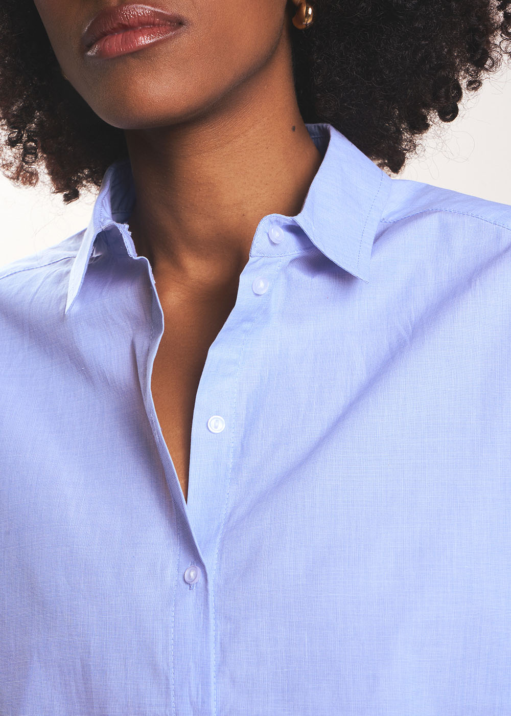 CALY Chemise oversize en popeline de coton - 2 - Sud Express - Sud Express