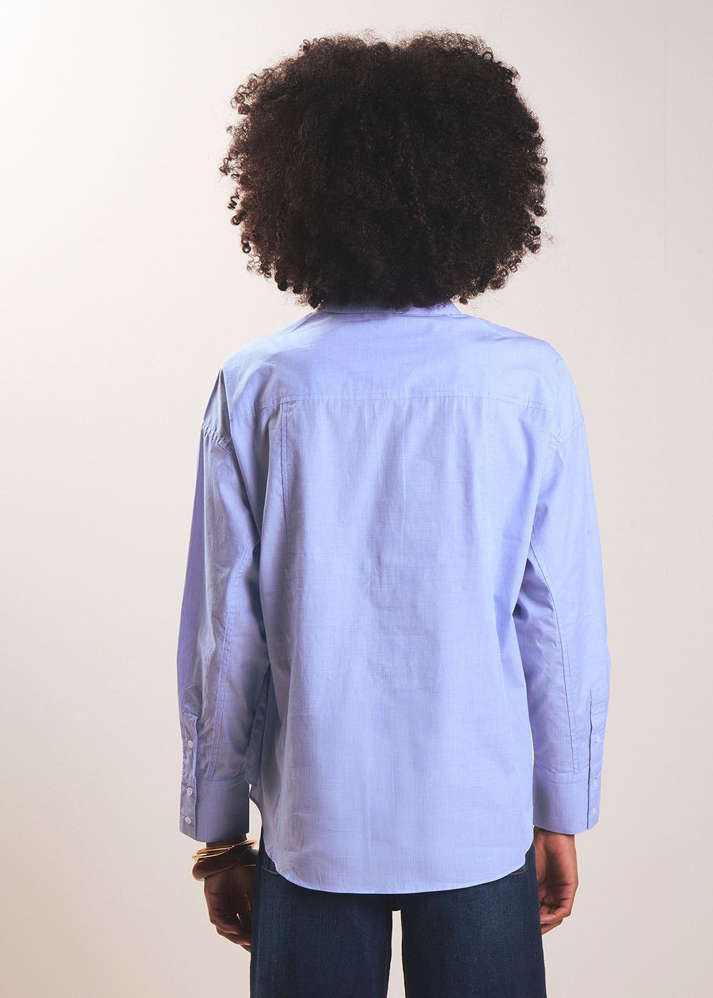 Chemise oversize en popeline de coton - Sud Express - 3 - Sud Express