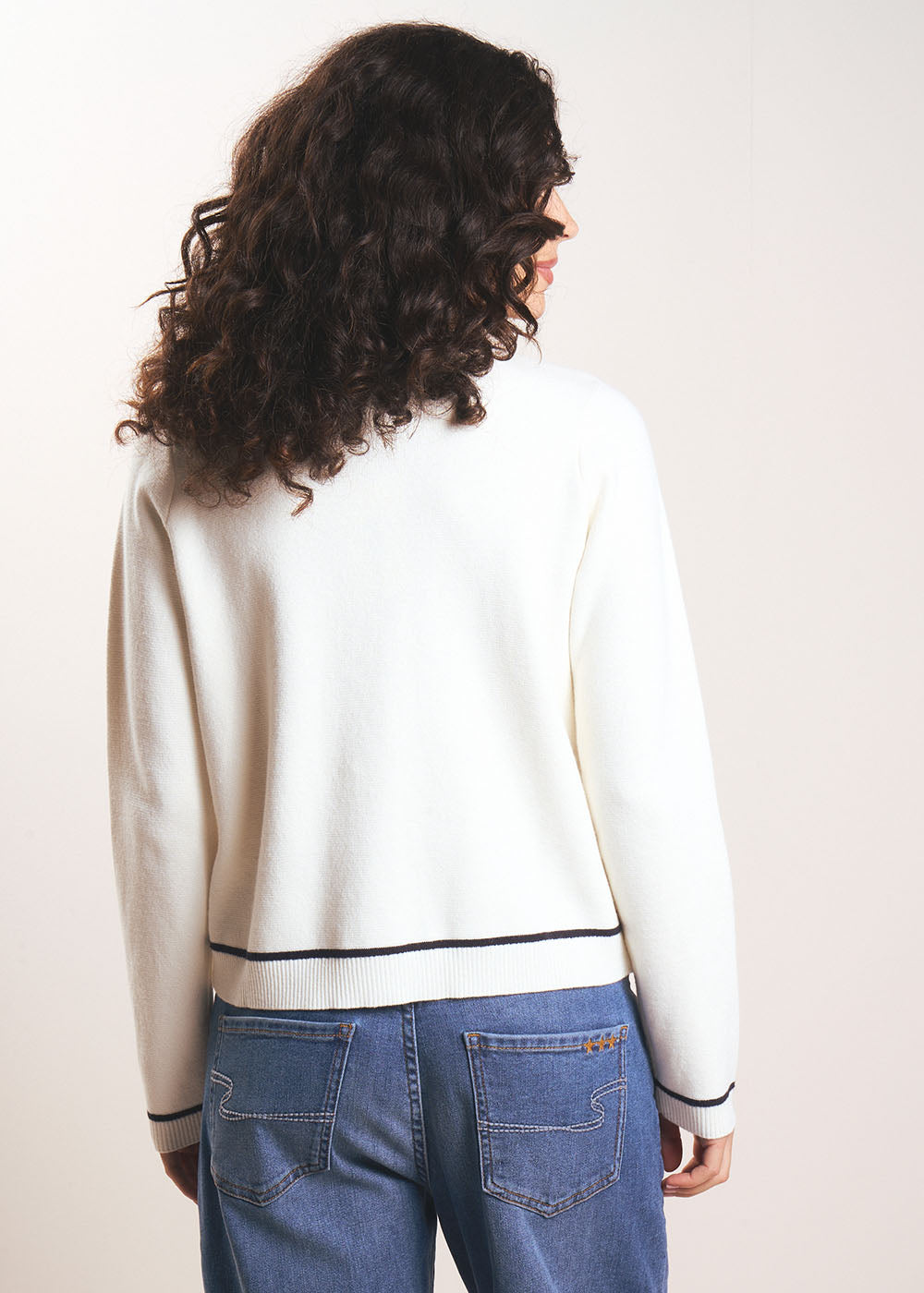 GILARYONY Gilet bicolore à finitions contrastées - 3 - Sud Express - Sud Express