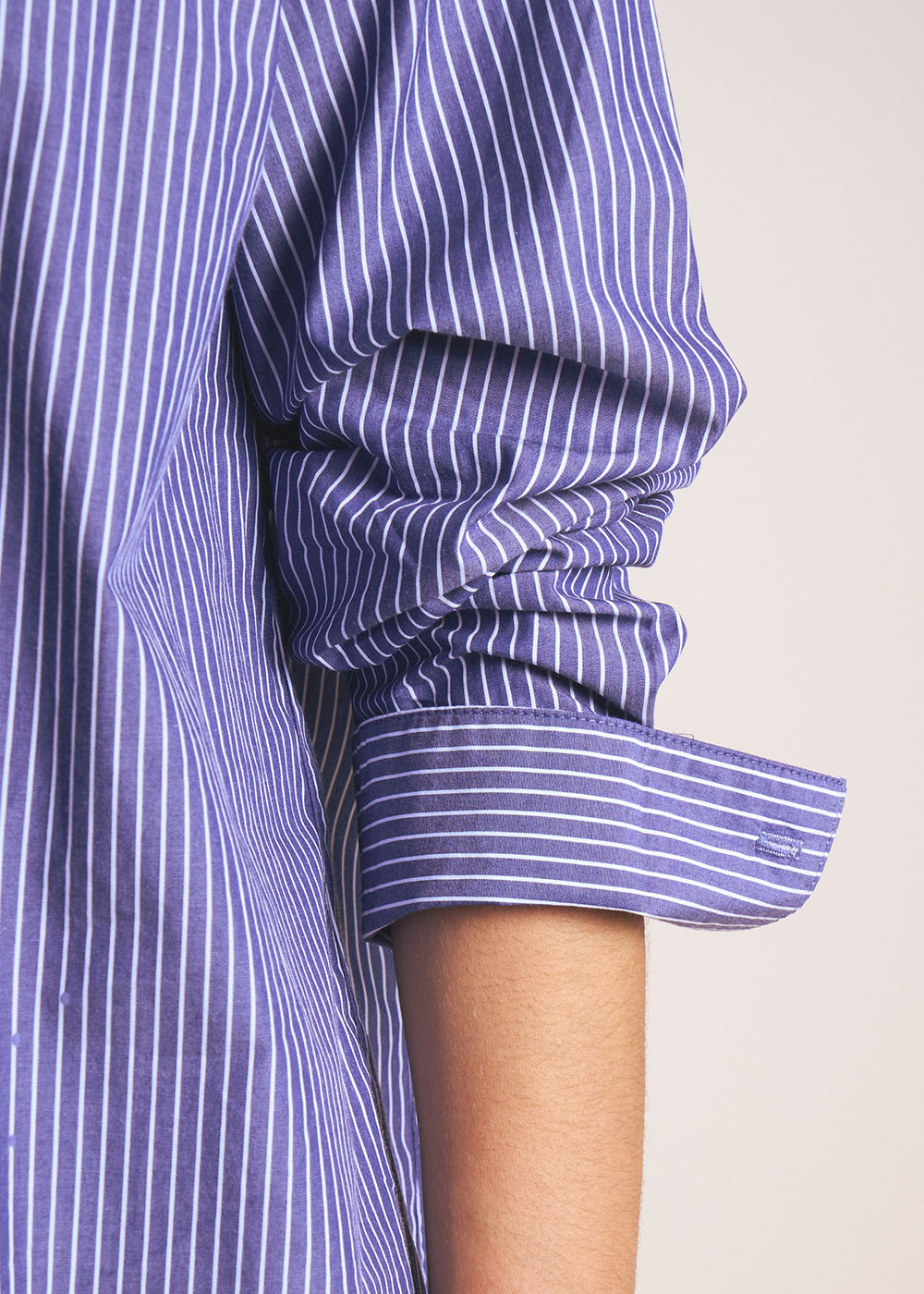 CADORA Chemise rayée oversize en popeline de coton - 2 - Sud Express - Sud Express