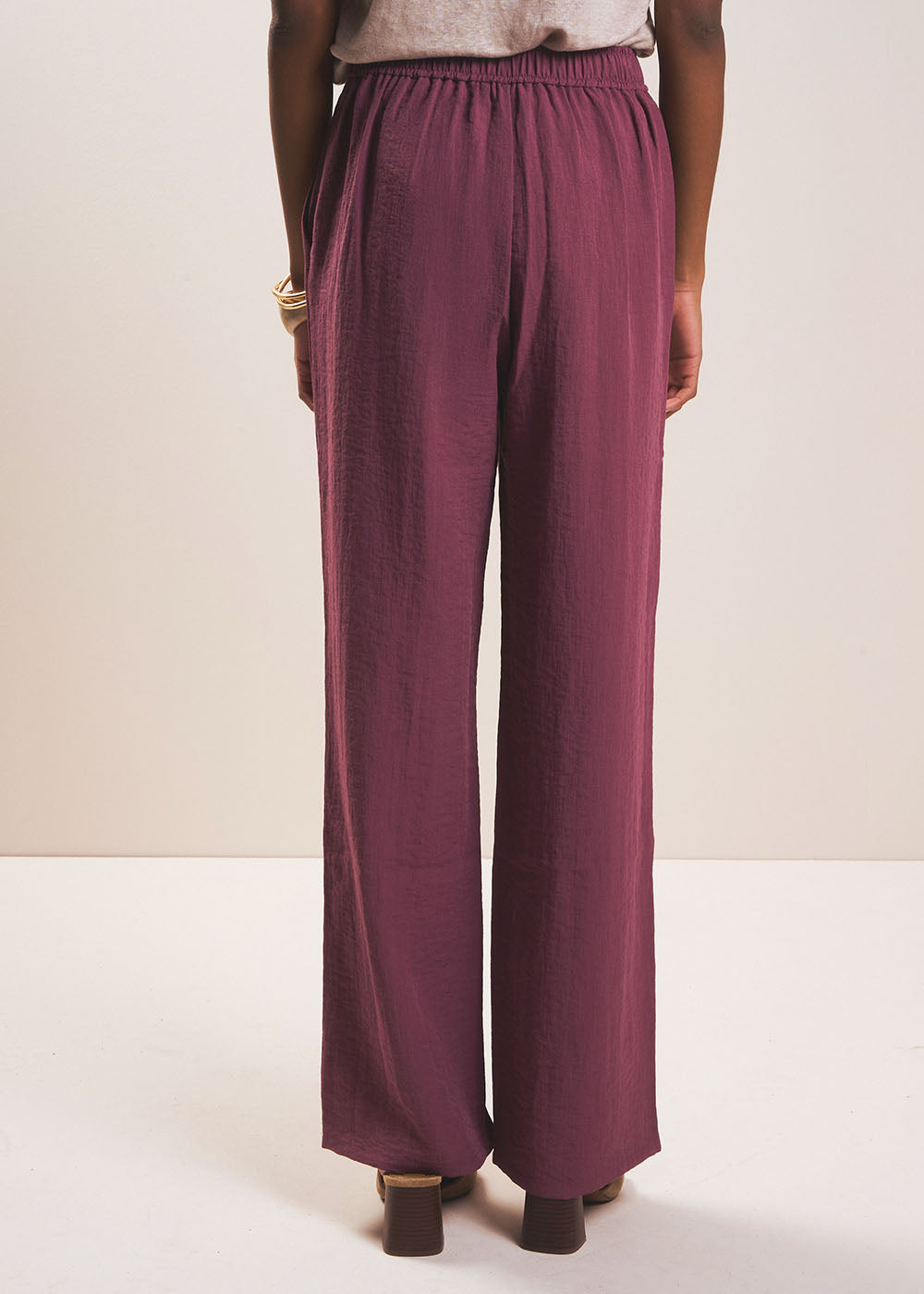 POSSYLIA Pantalon fluide taille haute et jambe droite - 3 - Sud Express - Sud Express
