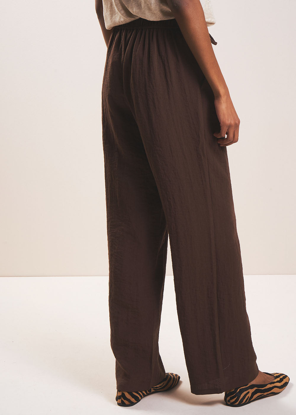 POSSYLIA Pantalon fluide taille haute et jambe droite - 4 - Sud Express - Sud Express