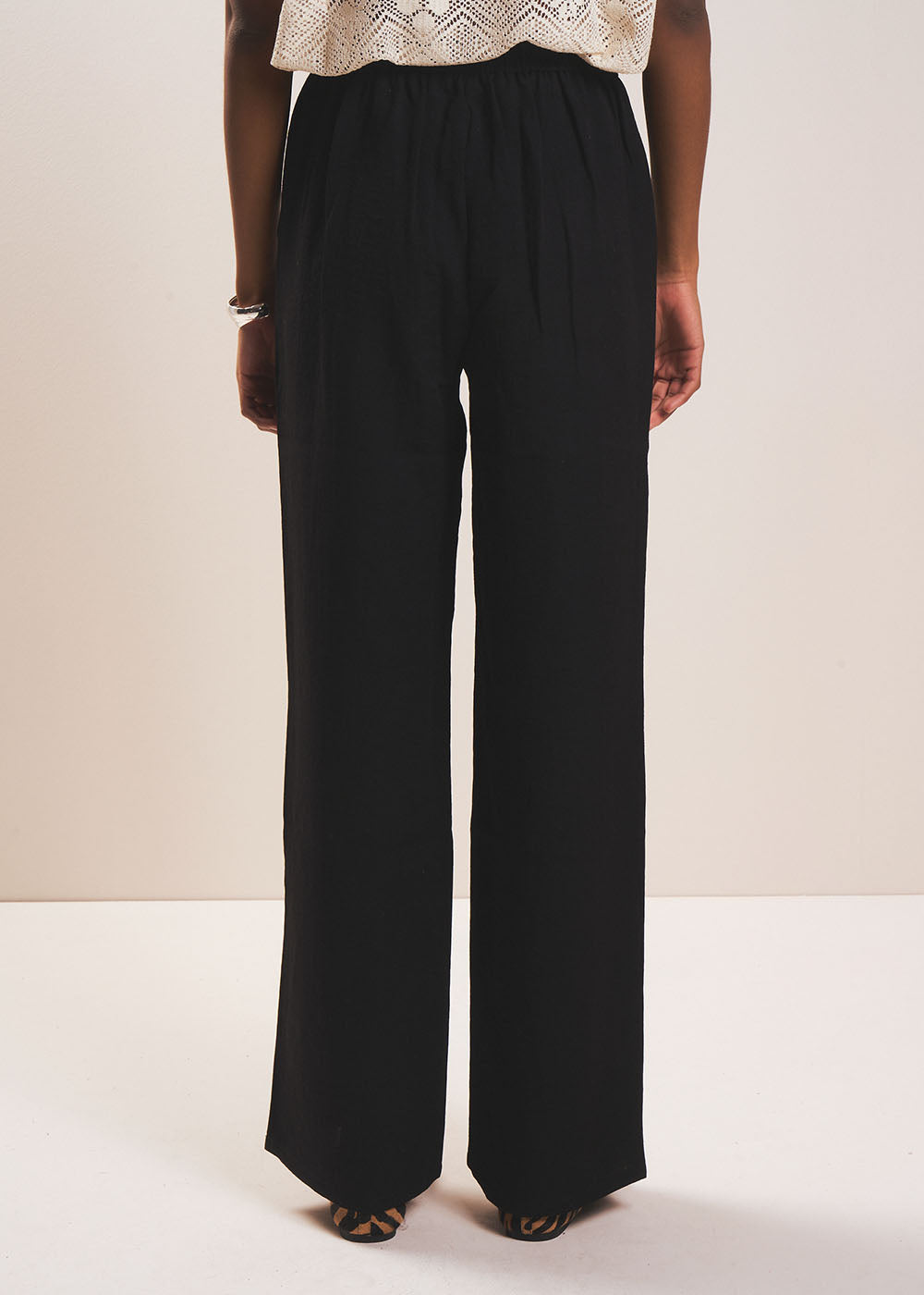 POSSYLIA Pantalon fluide taille haute et jambe droite - 3 - Sud Express - Sud Express