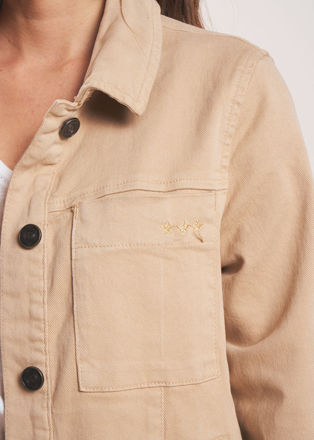 VIOLANI Veste à col chemise à surpiqûres - 2 - Sud Express - Sud Express