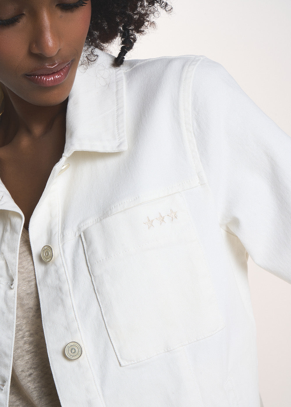 VIOLANI Veste à col chemise à surpiqûres - 2 - Sud Express - Sud Express