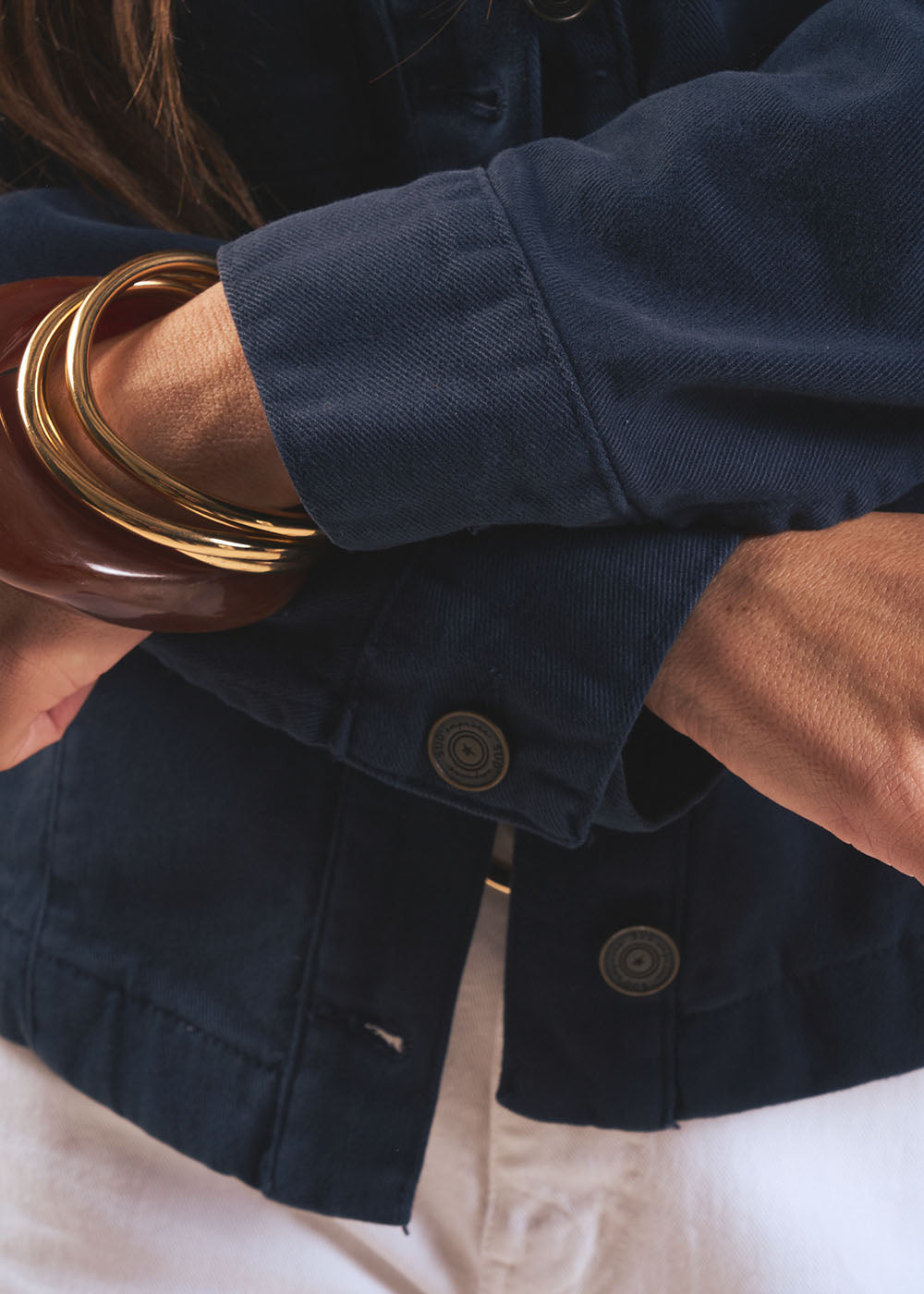 VIOLANI Veste à col chemise à surpiqûres - 4 - Sud Express - Sud Express