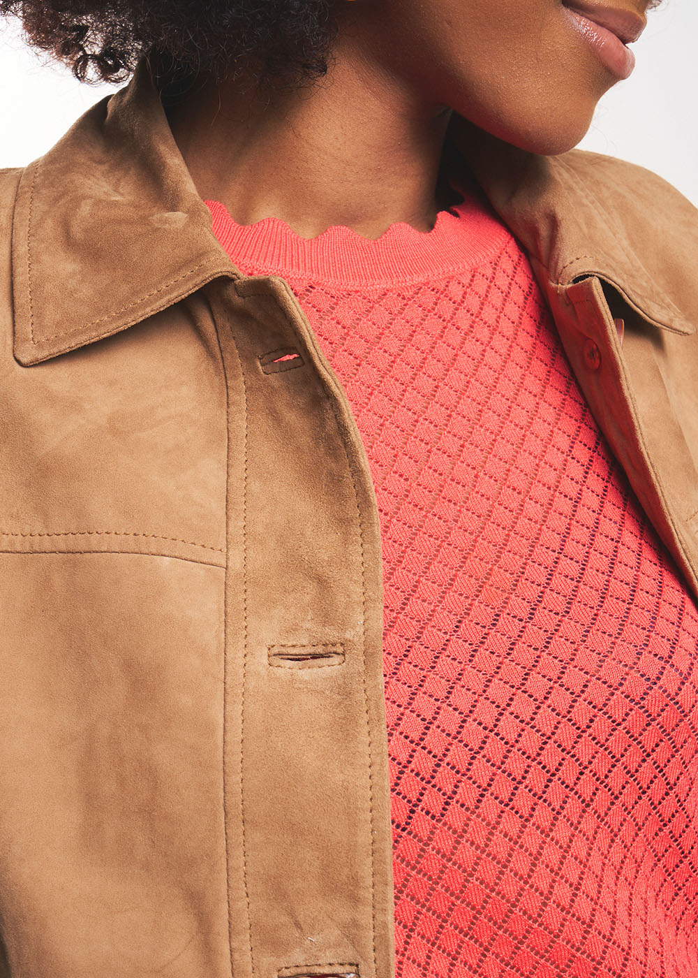 VULALY Veste courte en cuir - 2 - Sud Express - Sud Express