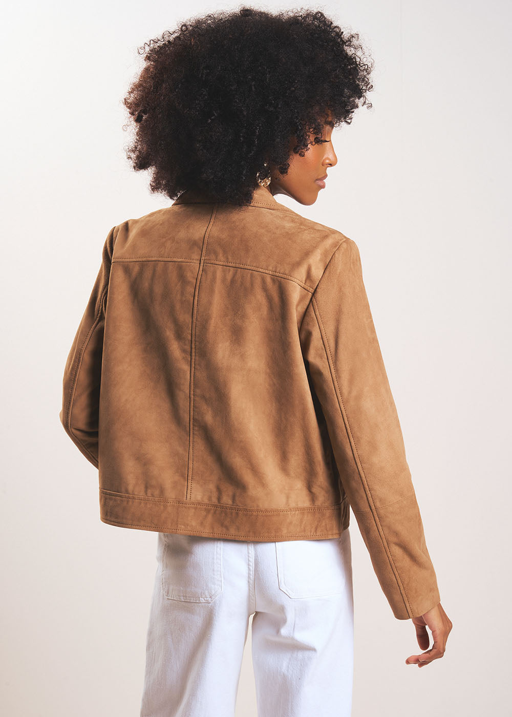 VULALY Veste courte en cuir - 3 - Sud Express - Sud Express