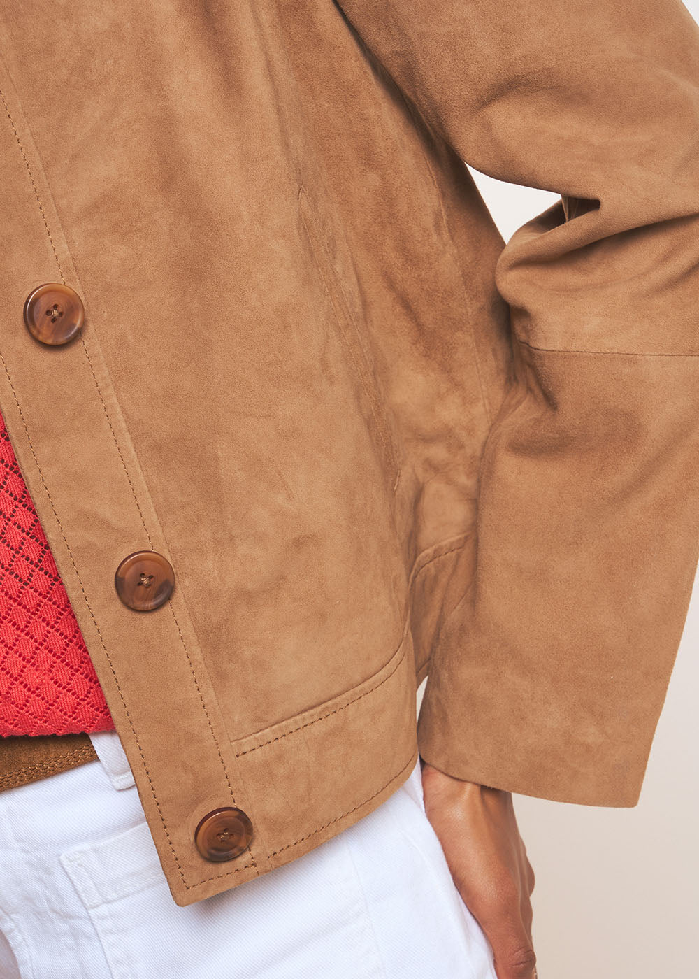 VULALY Veste courte en cuir - 4 - Sud Express - Sud Express