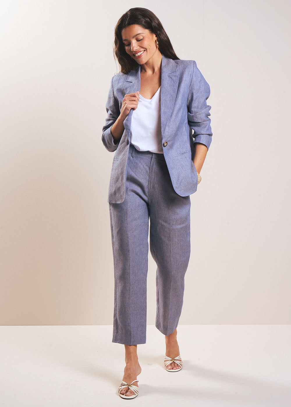PALTO Pantalon carotte en lin 7/8 - 1 - Sud Express - Sud Express