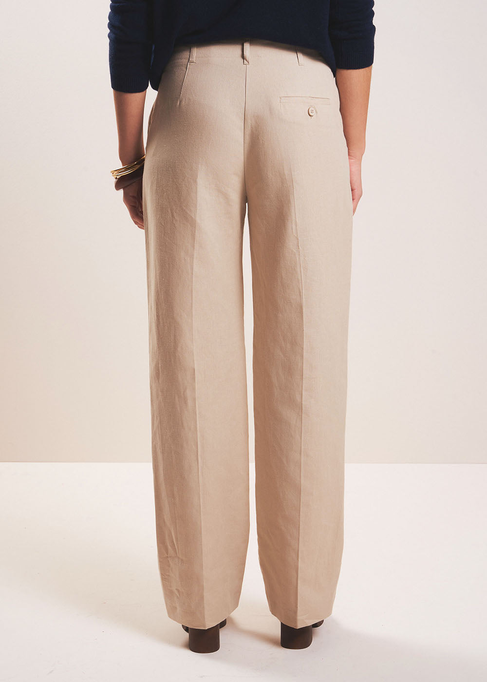 POLAK Pantalon tailleur droit en lin - 3 - Sud Express - Sud Express