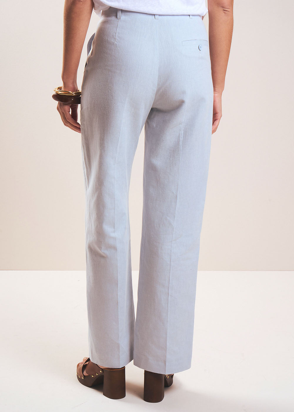 POLAK Pantalon tailleur droit en lin - 3 - Sud Express - Sud Express