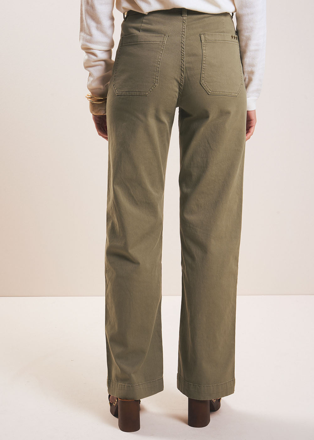 STACYA Pantalon jambe large taille haute - 4 - Sud Express - Sud Express