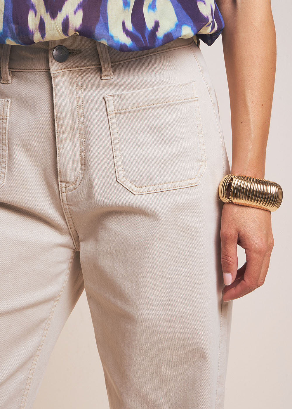 STACYA Pantalon jambe large taille haute - 2 - Sud Express - Sud Express