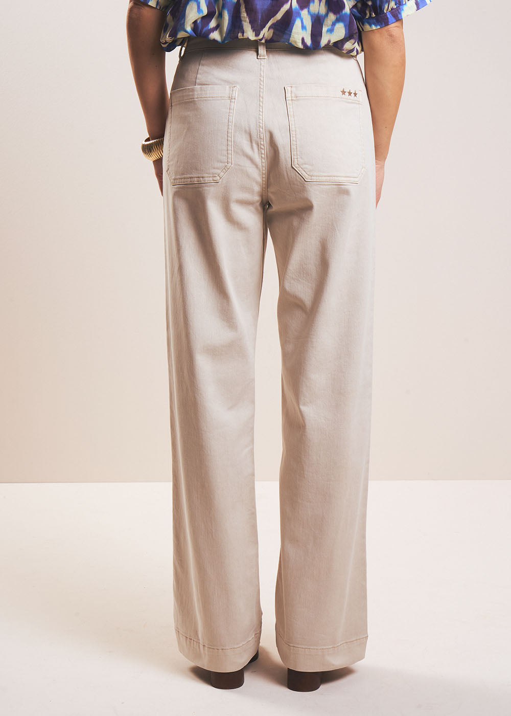 STACYA Pantalon jambe large taille haute - 3 - Sud Express - Sud Express