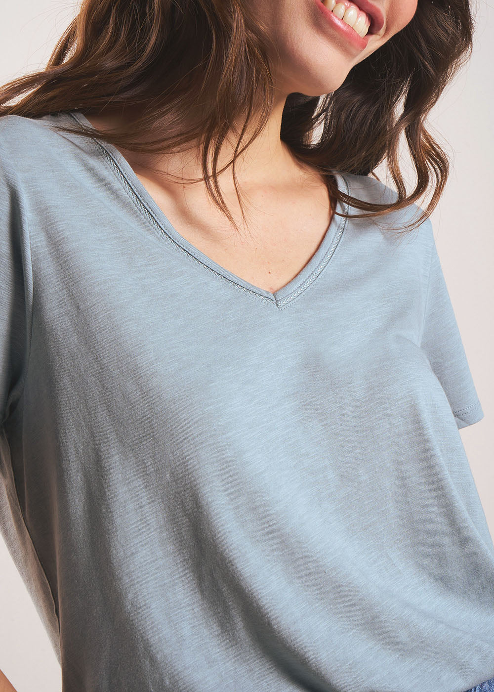 THEI T-shirt col V - 2 - Sud Express - Sud Express