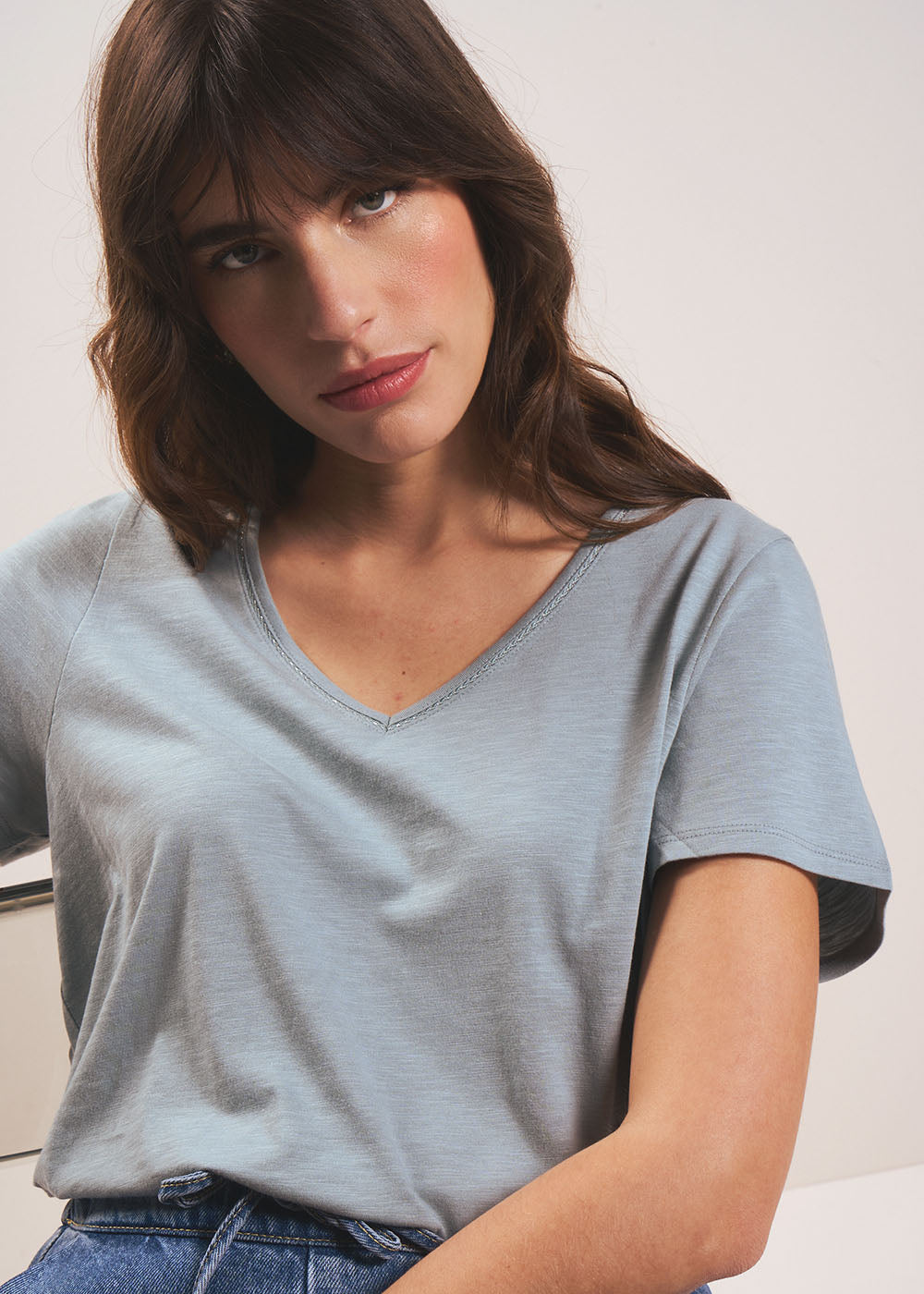 T-shirt col V - Sud Express - 5 - Sud Express