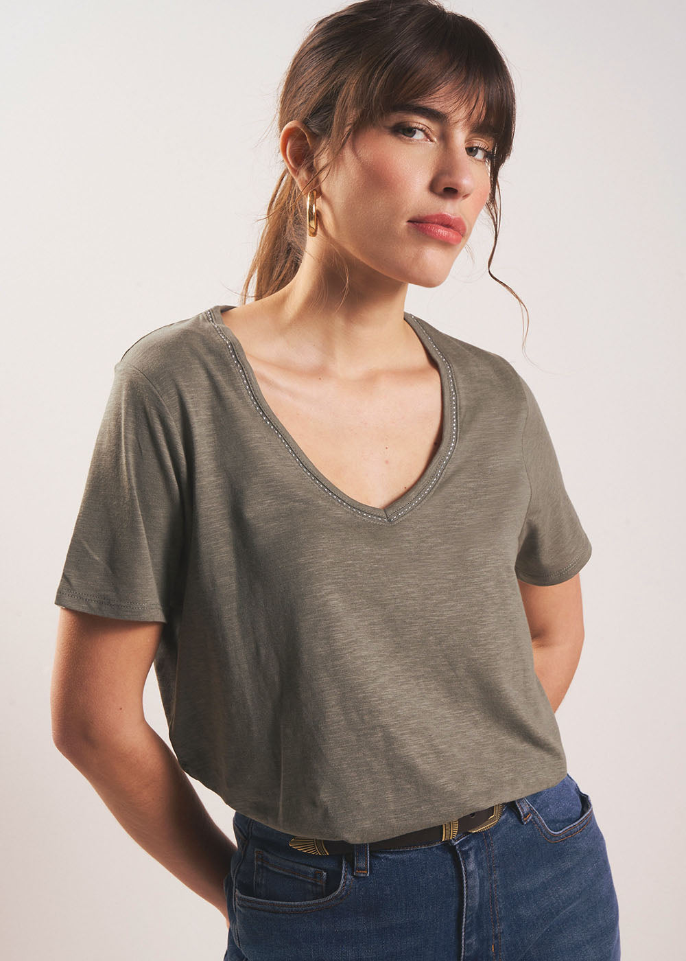 T-shirt col V - Sud Express - 5 - Sud Express