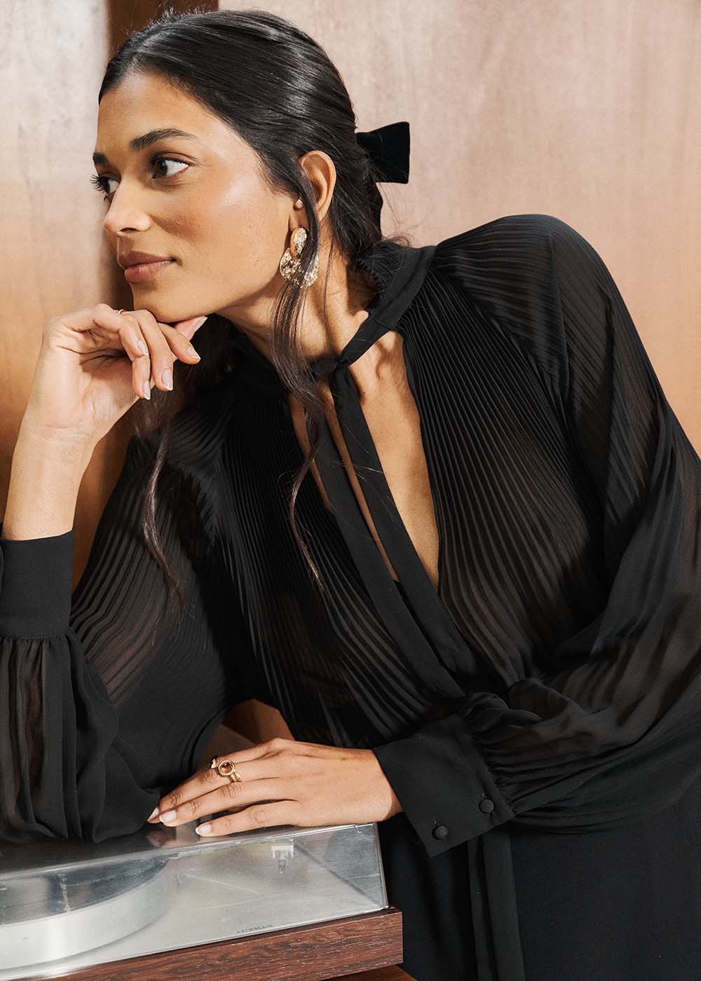 TIGA Blouse plissée à col croquet - 2 - Sud Express - Sud Express