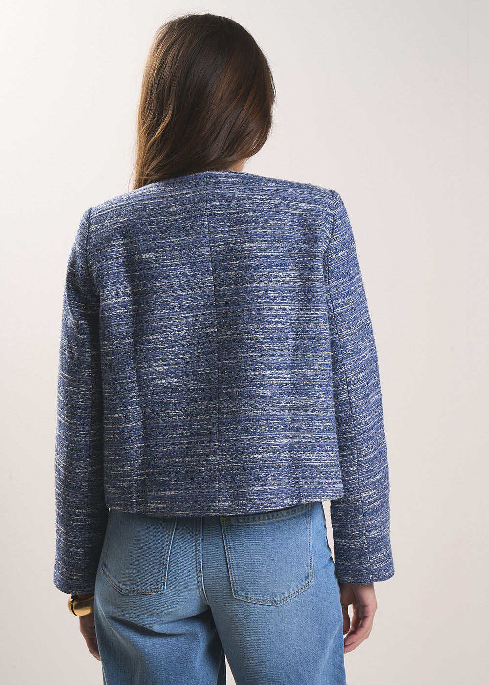 VASSIO Veste courte en tweed à poches plaquées - 3 - Sud Express - Sud Express