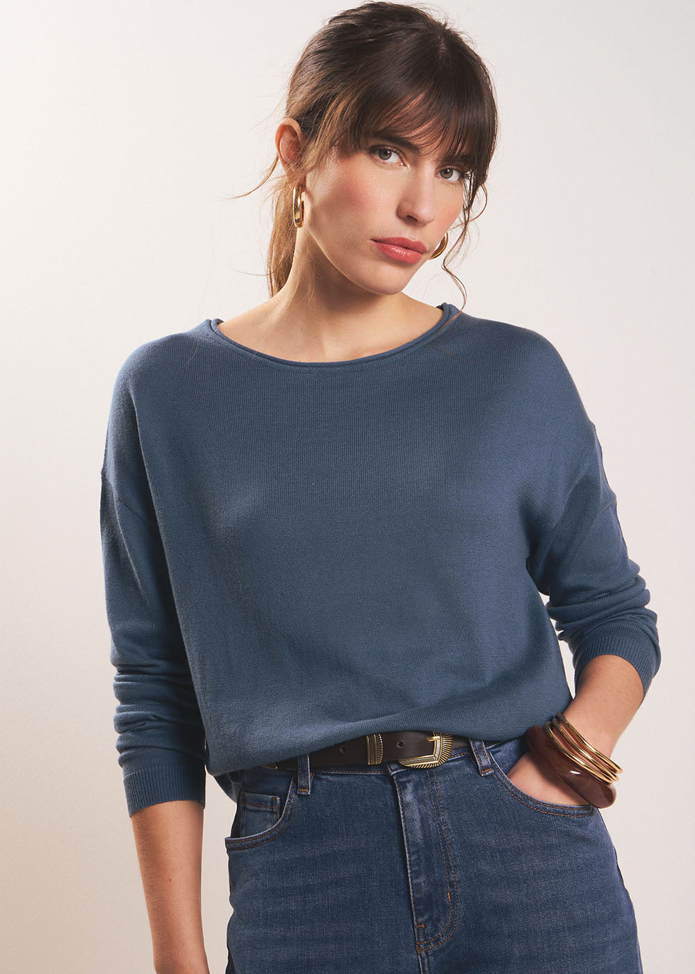 Pull col bateau oversized - Sud Express - 1 - Sud Express
