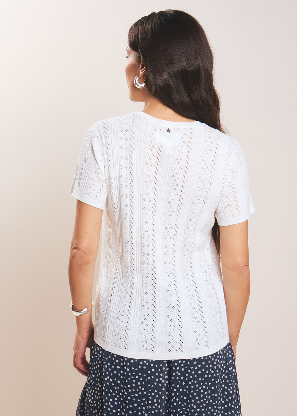 MATSALY Pull manches courtes en pointelle - 3 - Sud Express - Sud Express