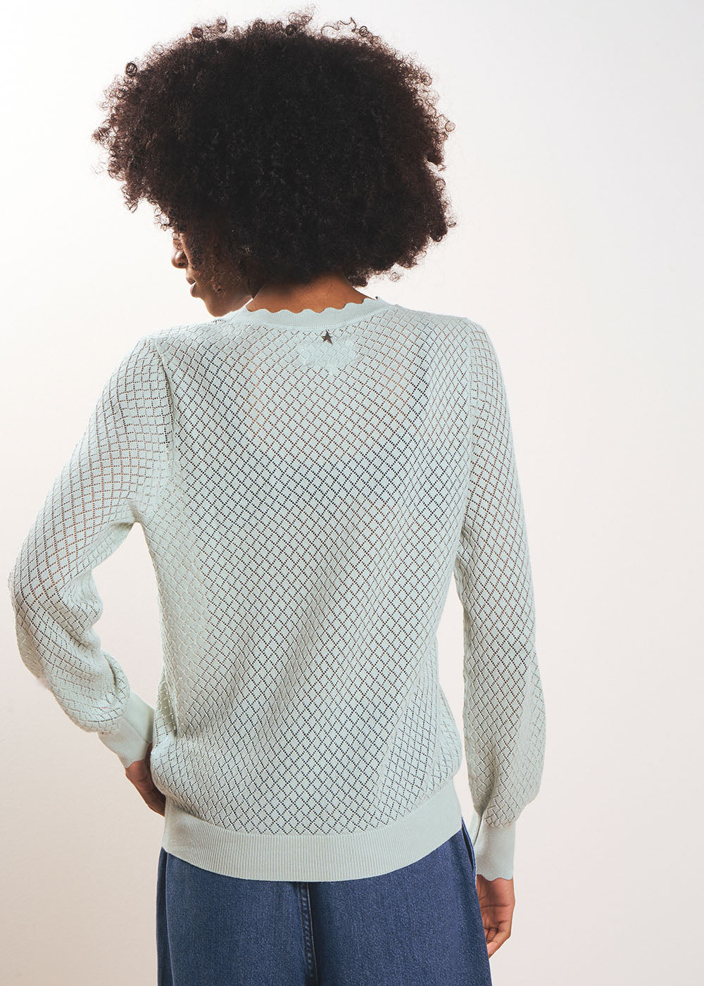 MONYME Pull col rond en coton - 3 - Sud Express - Sud Express