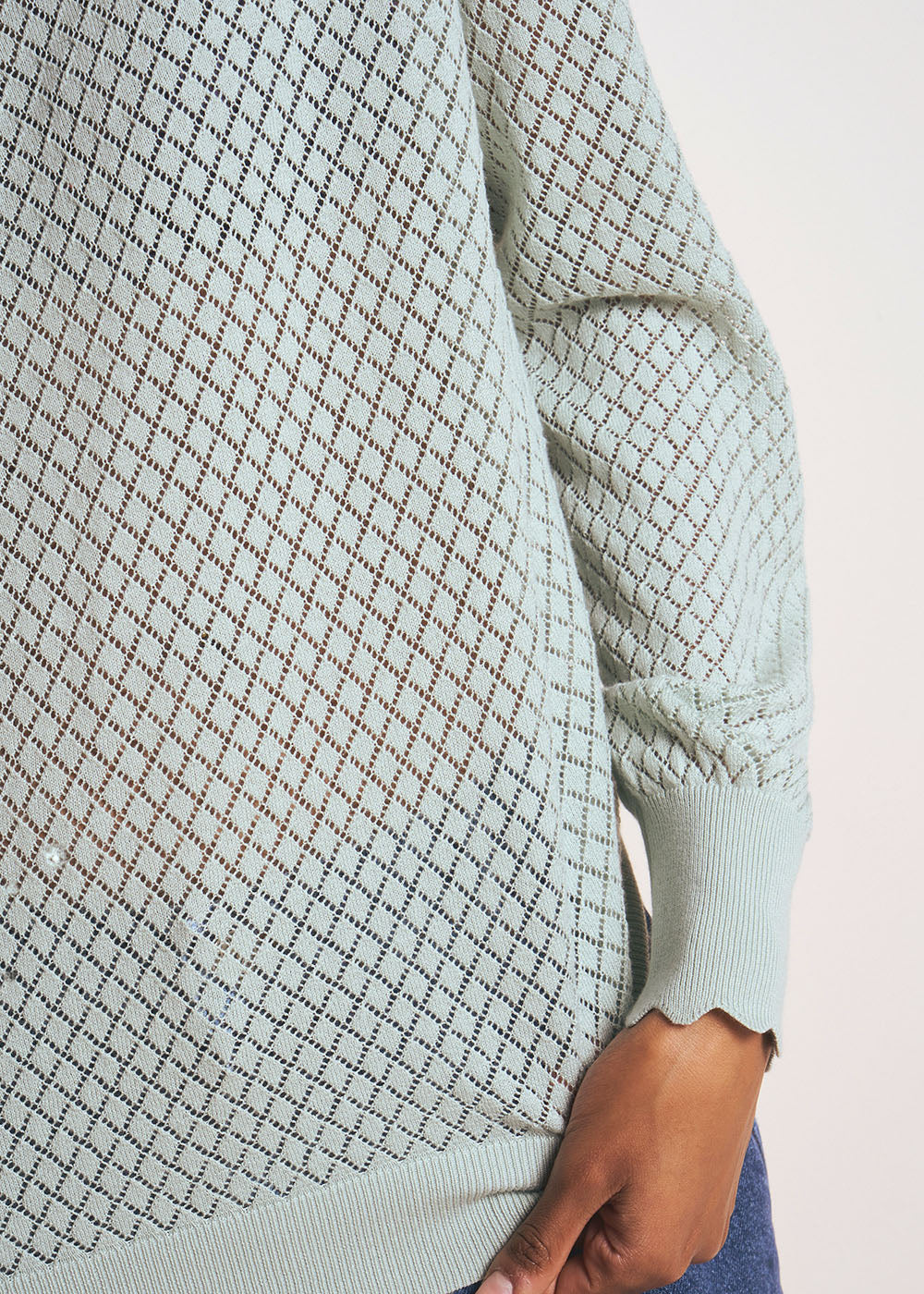 MONYME Pull col rond en coton - 4 - Sud Express - Sud Express