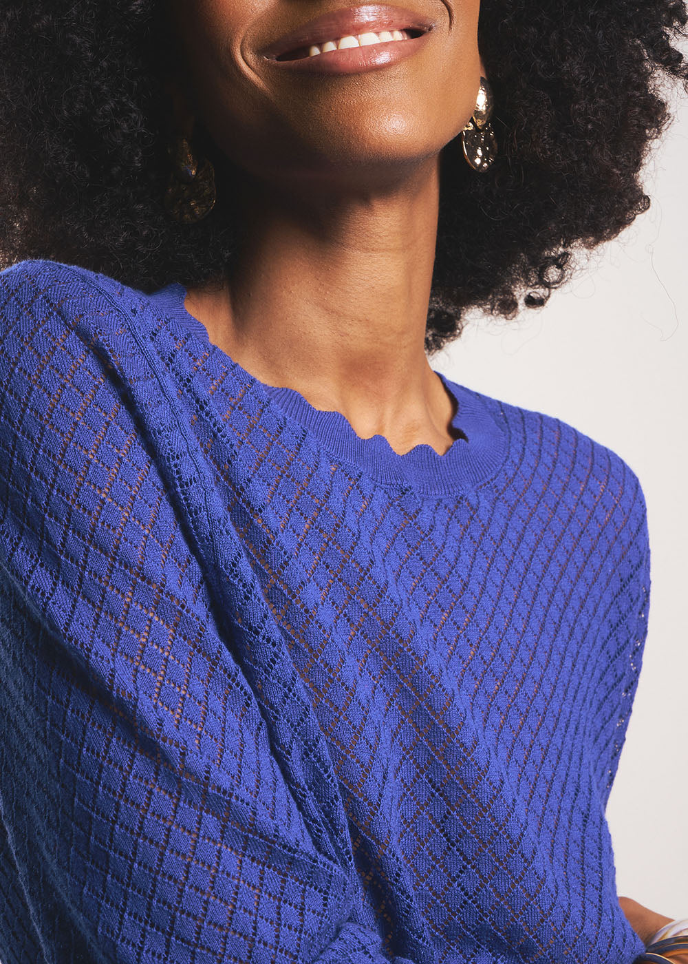 MONYME Pull col rond en coton - 2 - Sud Express - Sud Express