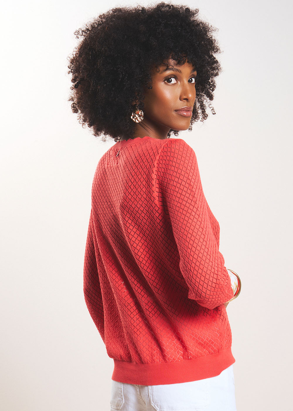 MONYME Pull col rond en coton - 3 - Sud Express - Sud Express