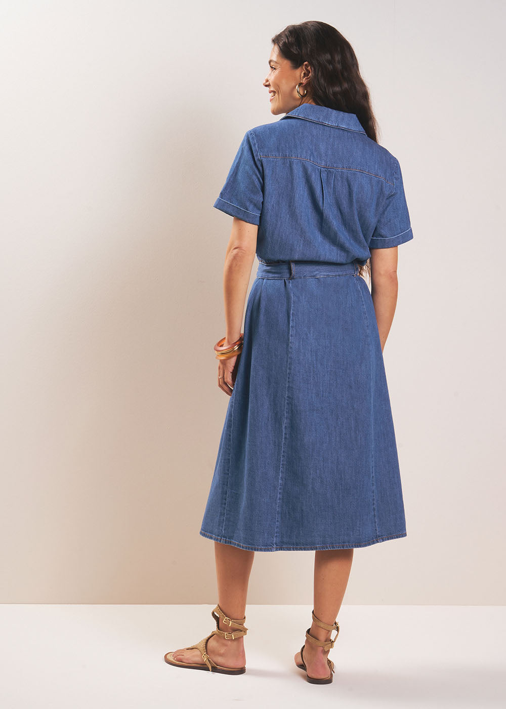REVERY Robe chemise en denim - 3 - Sud Express - Sud Express