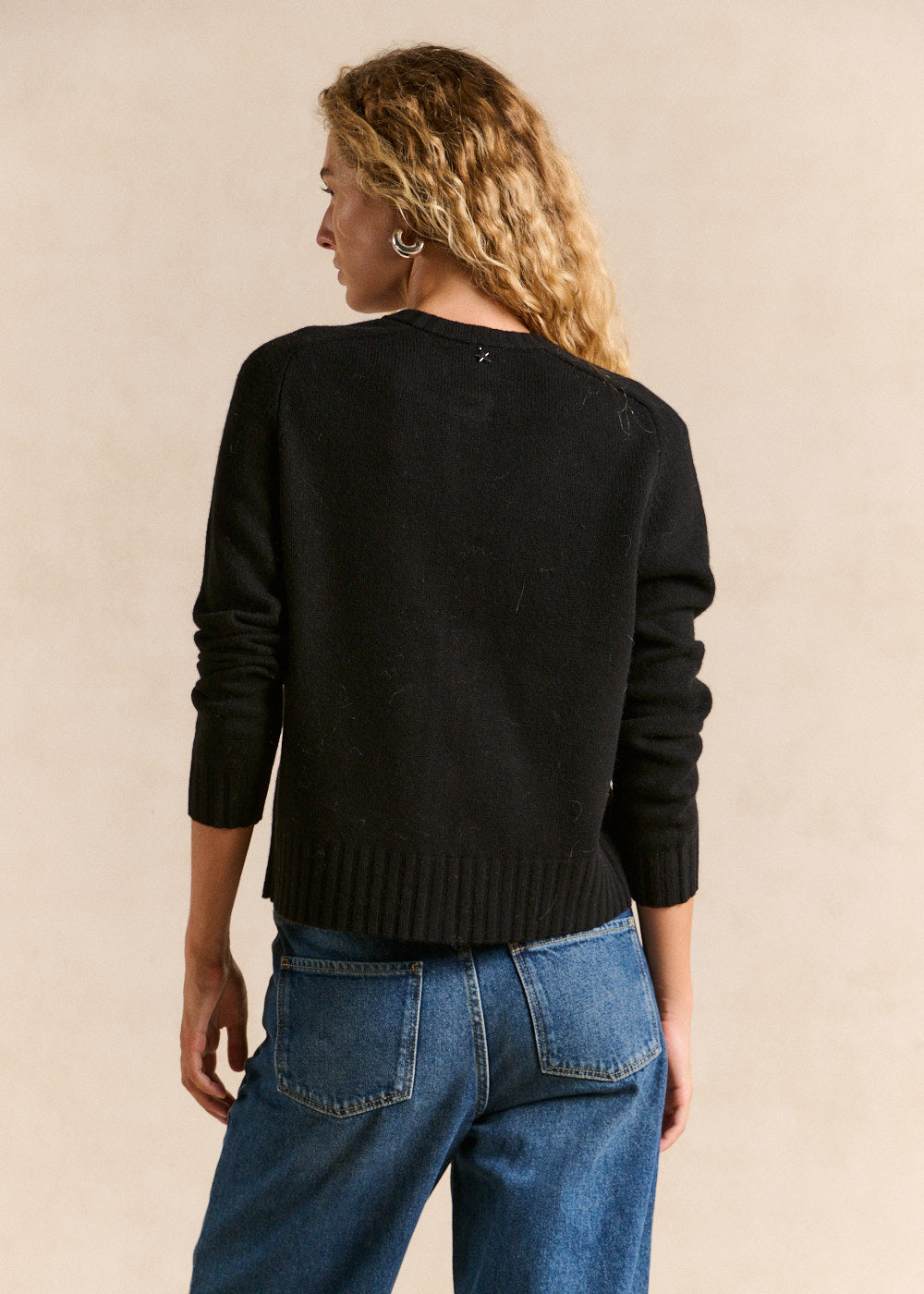 Gilet cardigan en laine col rond - Sud Express - 3 - Sud Express