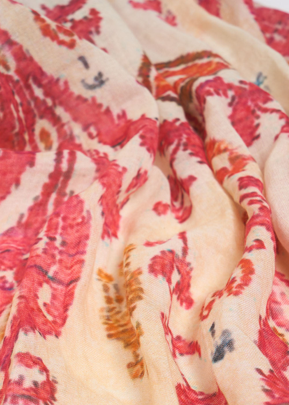 FLAVIE Foulard rectangulaire imprimé en coton - 2 - Sud Express - Sud Express