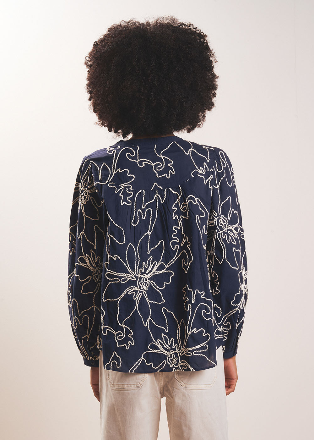 CAMARNIA Chemise à motifs floraux et col tunisien - 3 - Sud Express - Sud Express