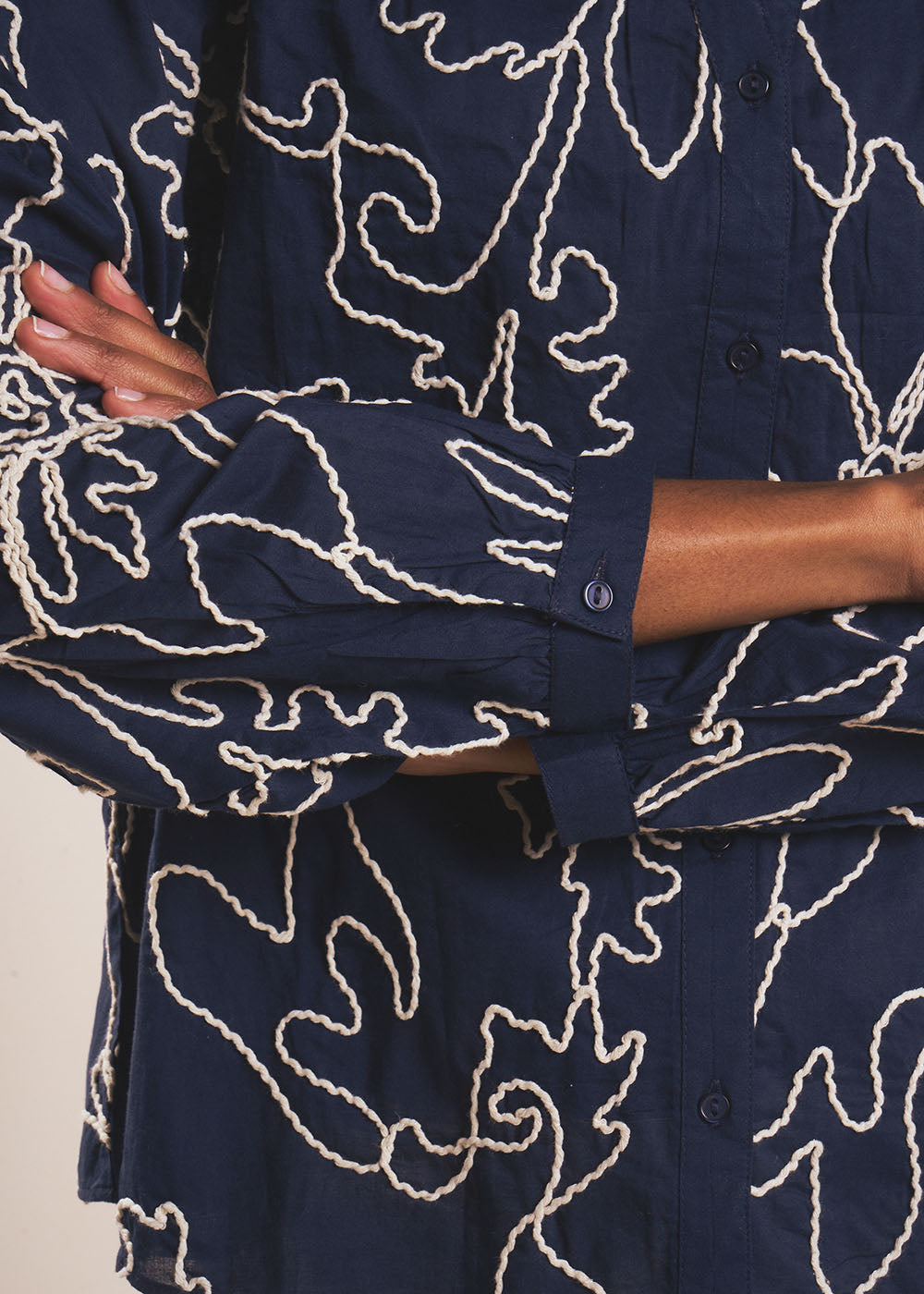 CAMARNIA Chemise à motifs floraux et col tunisien - 4 - Sud Express - Sud Express