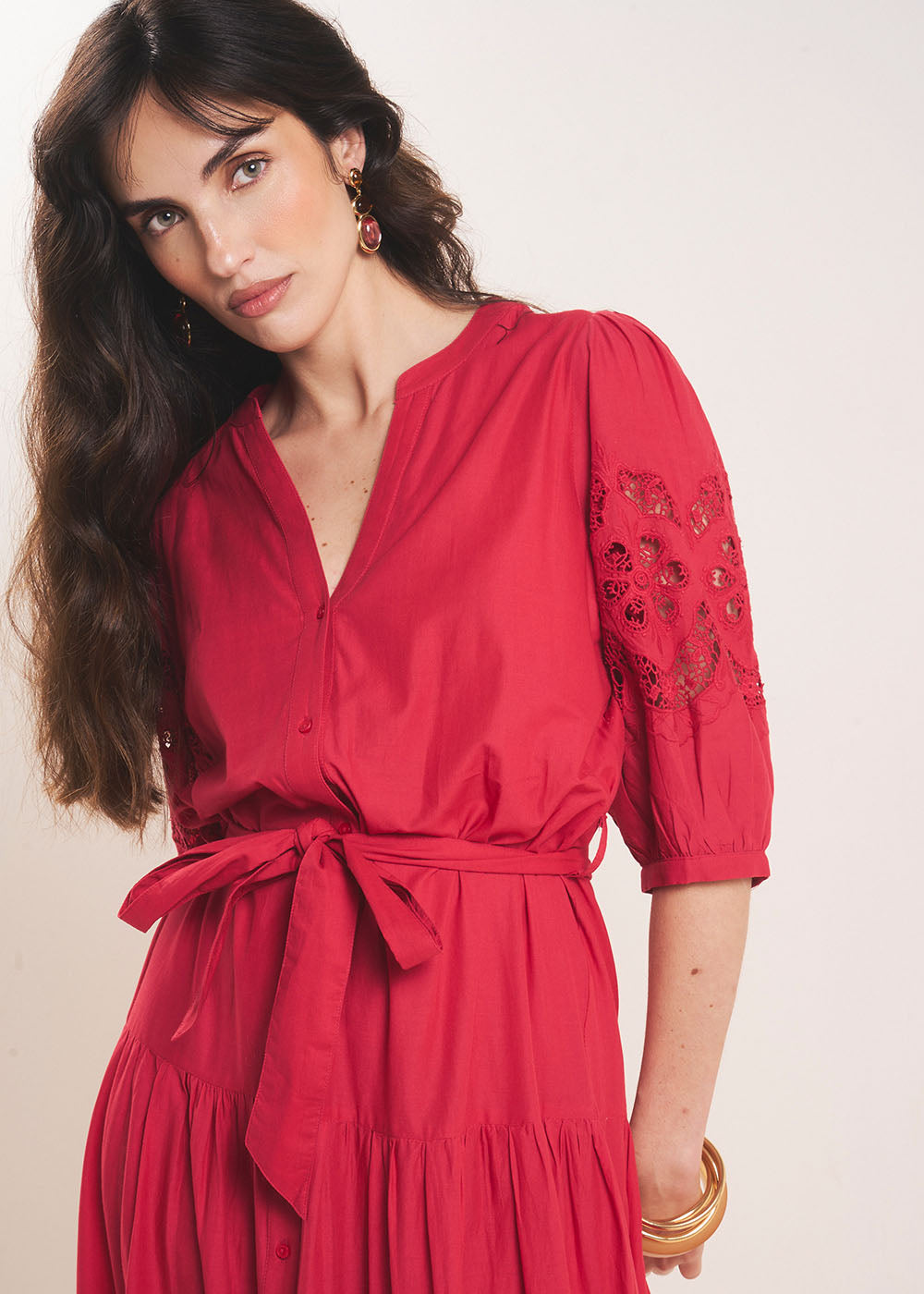 ROCKLINE Robe en voile de coton brodée - 4 - Sud Express - Sud Express