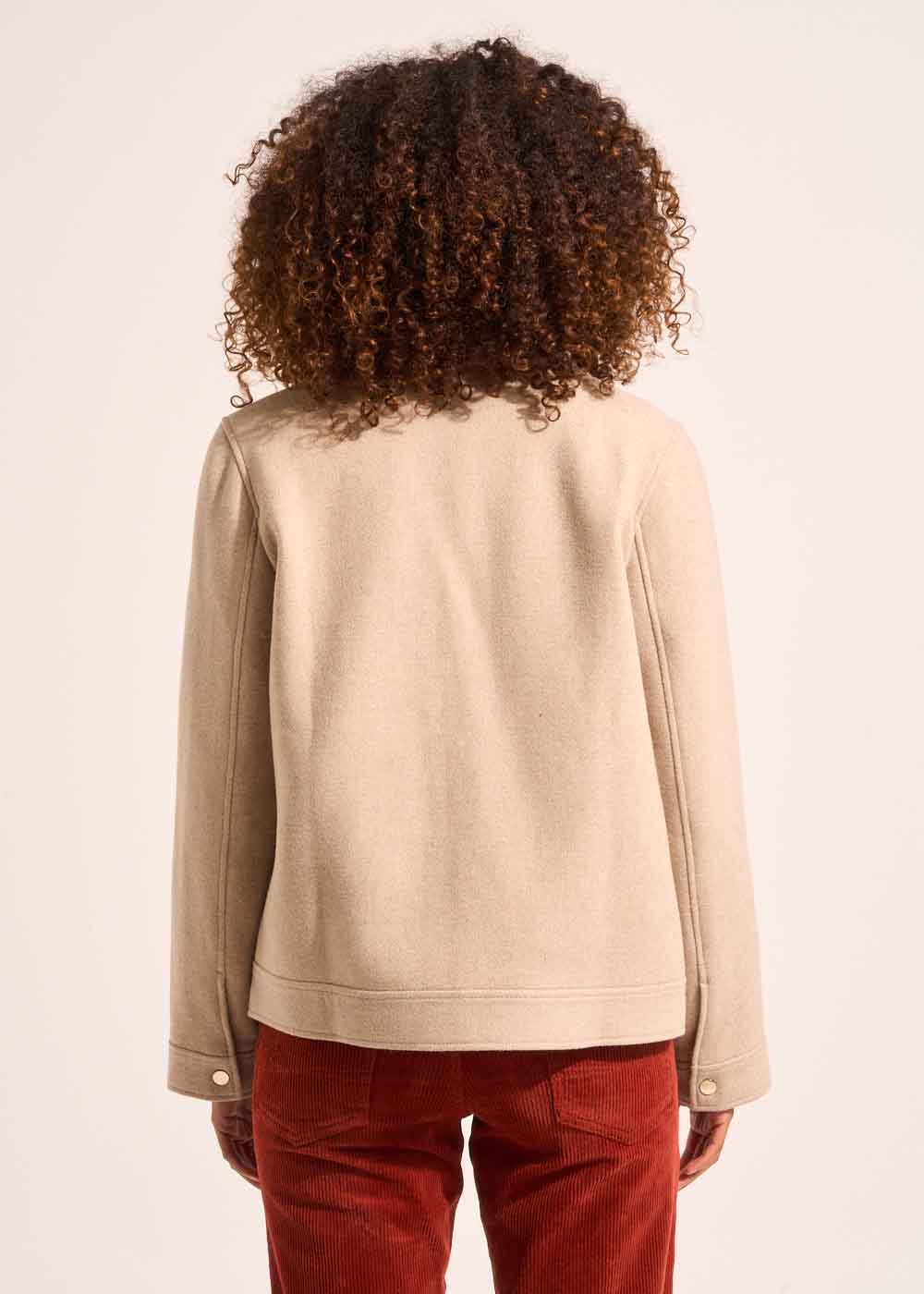 MABELOU Manteau court en drap de laine - 3 - Sud Express - Sud Express