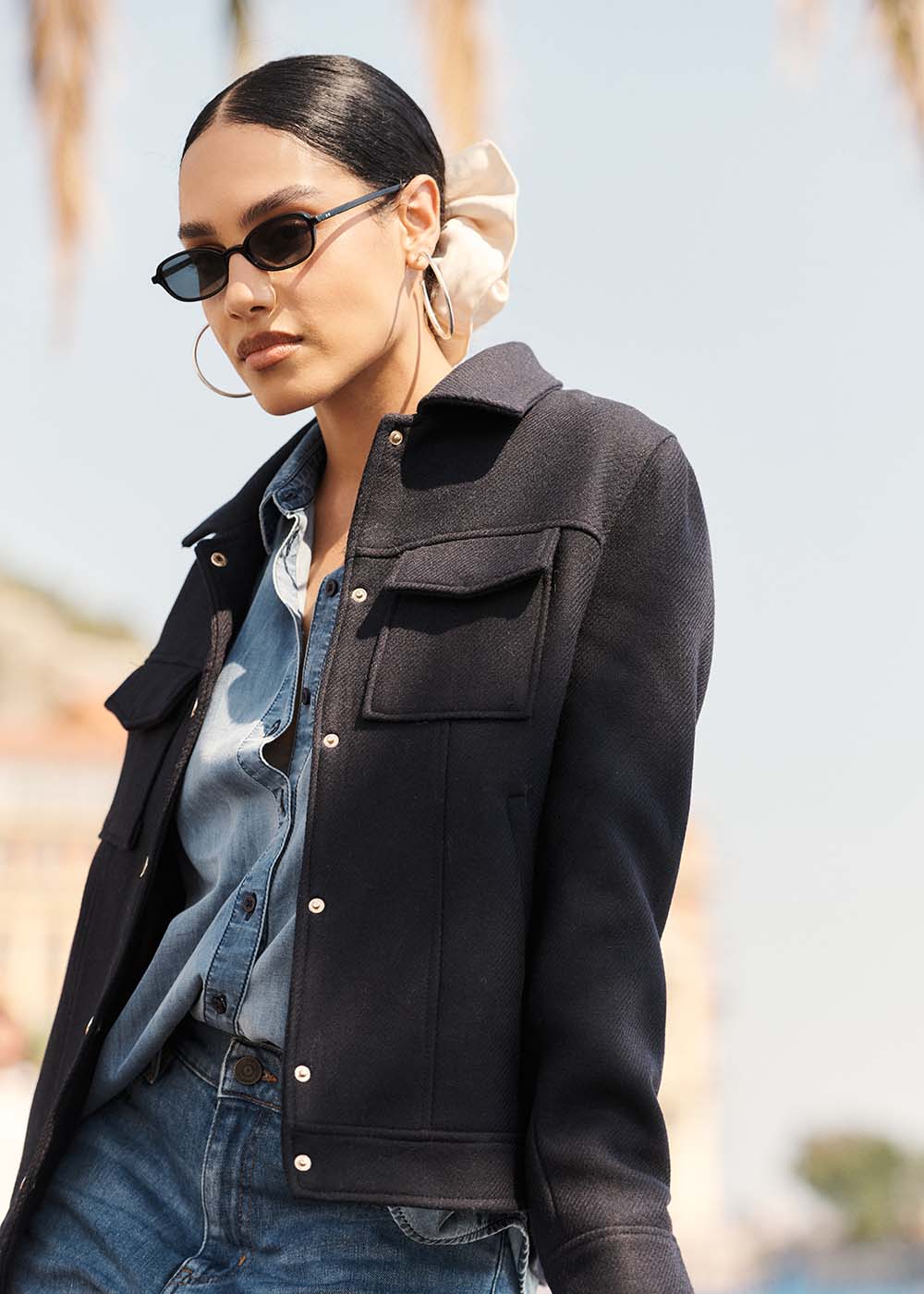 MABELOU Manteau court en drap de laine - 1 - Sud Express - Sud Express