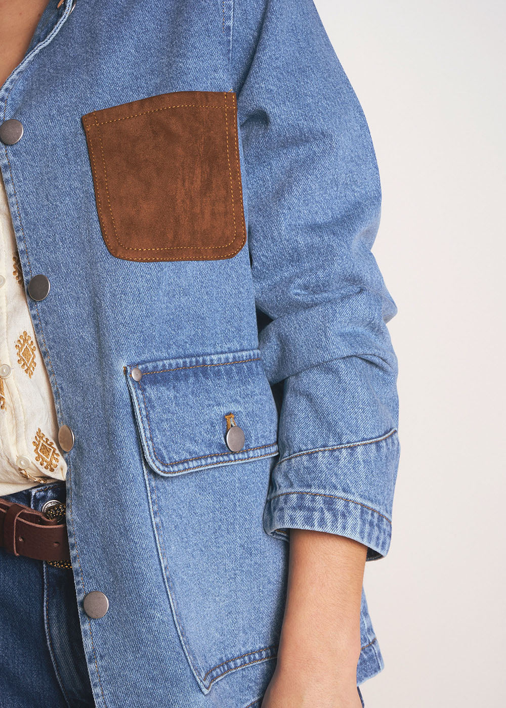 VERY Veste longue avec poches plaquées - 2 - Sud Express - Sud Express