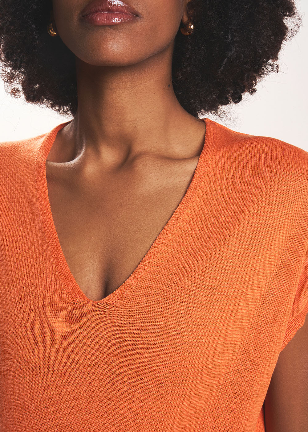 MARGARA Pull sans manches à col V - 2 - Sud Express - Sud Express