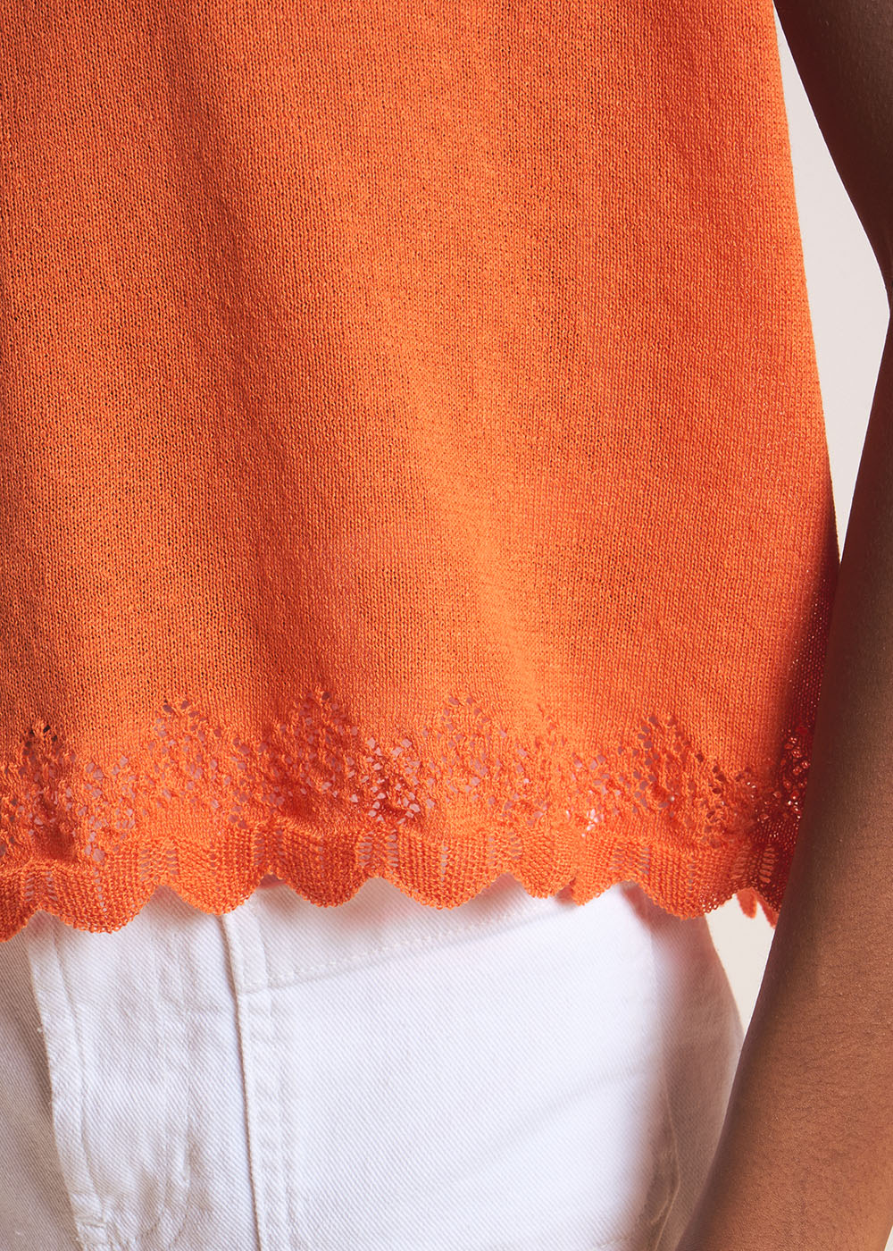 MARGARA Pull sans manches à col V - 4 - Sud Express - Sud Express