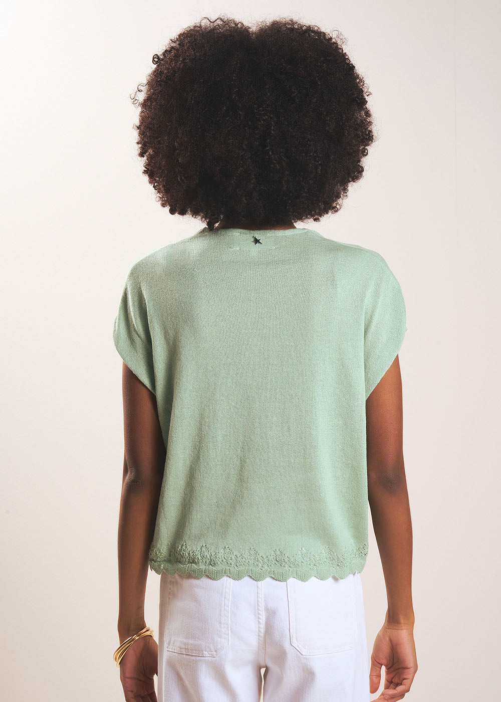 MARGARA Pull sans manches à col V - 3 - Sud Express - Sud Express