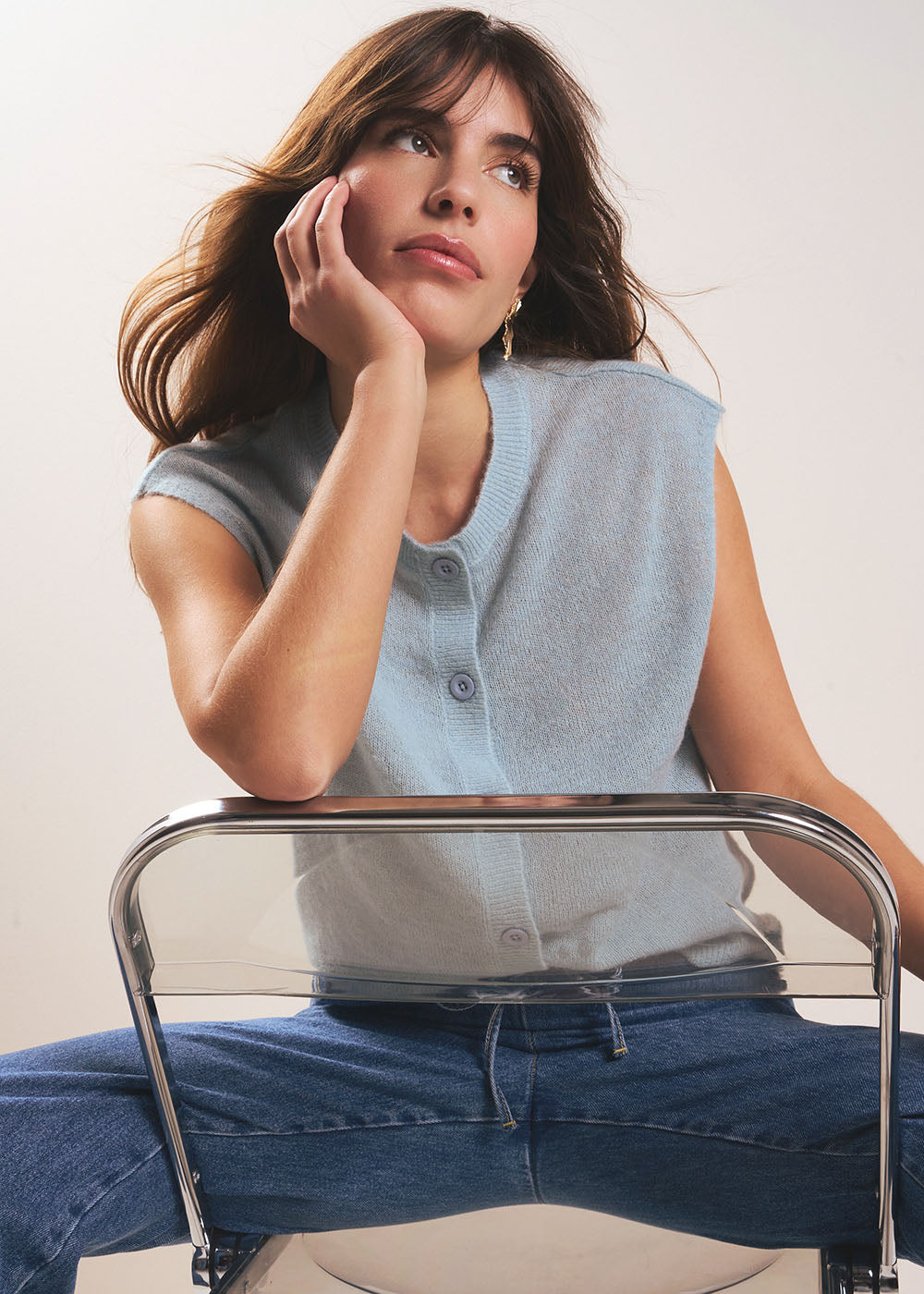 GILETTE Gilet sans manches et col rond - 1 - Sud Express - Sud Express