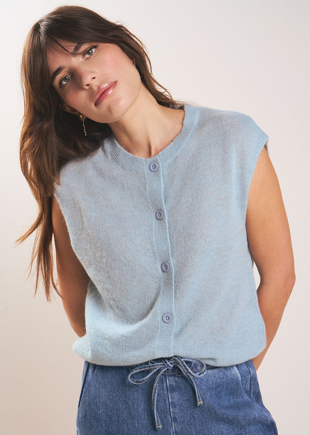 GILETTE Gilet sans manches et col rond - 4 - Sud Express - Sud Express