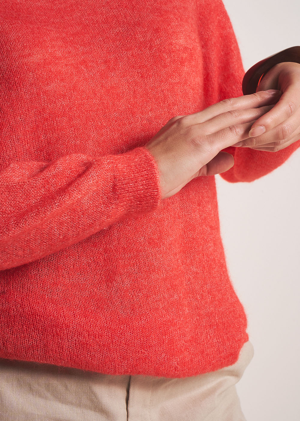 MIGUELO Pull col rond à jeu de nervures - 4 - Sud Express - Sud Express