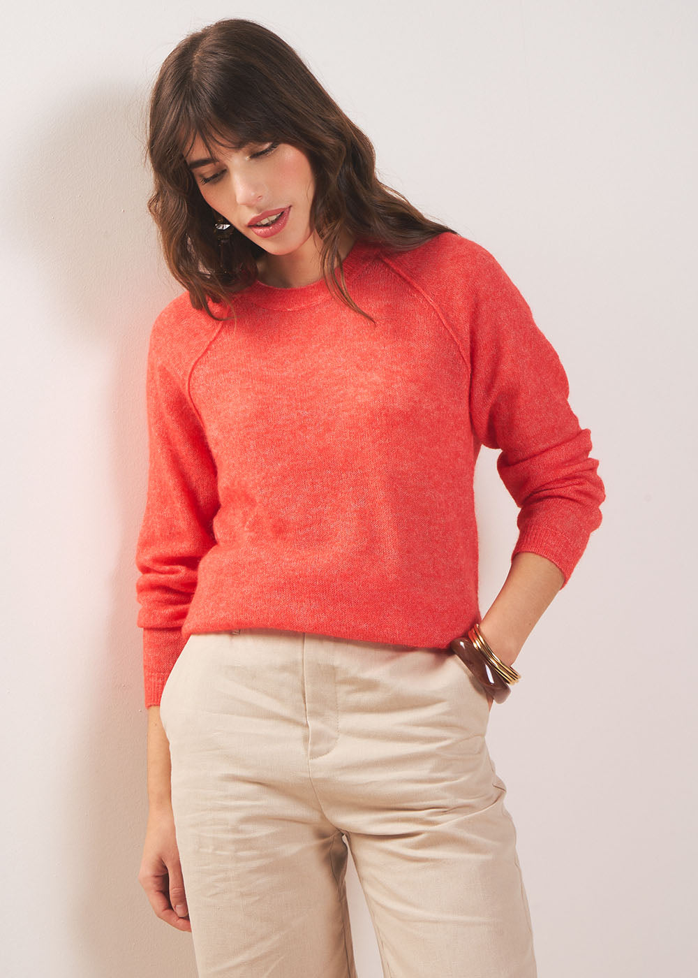 Pull col rond à jeu de nervures - Sud Express - 5 - Sud Express