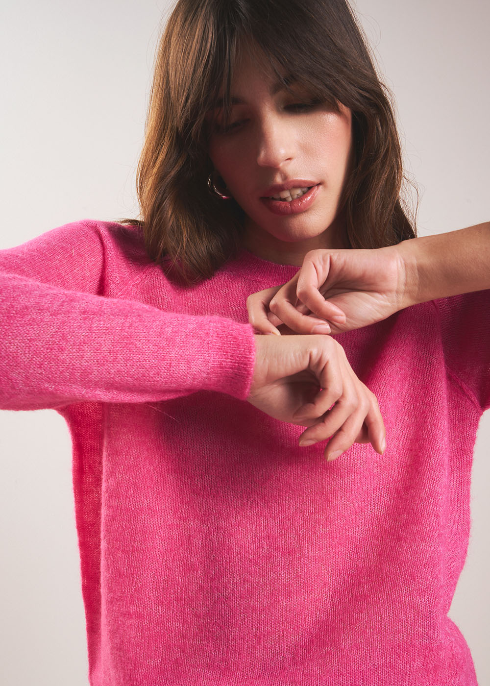 MIGUELO Pull col rond à jeu de nervures - 2 - Sud Express - Sud Express