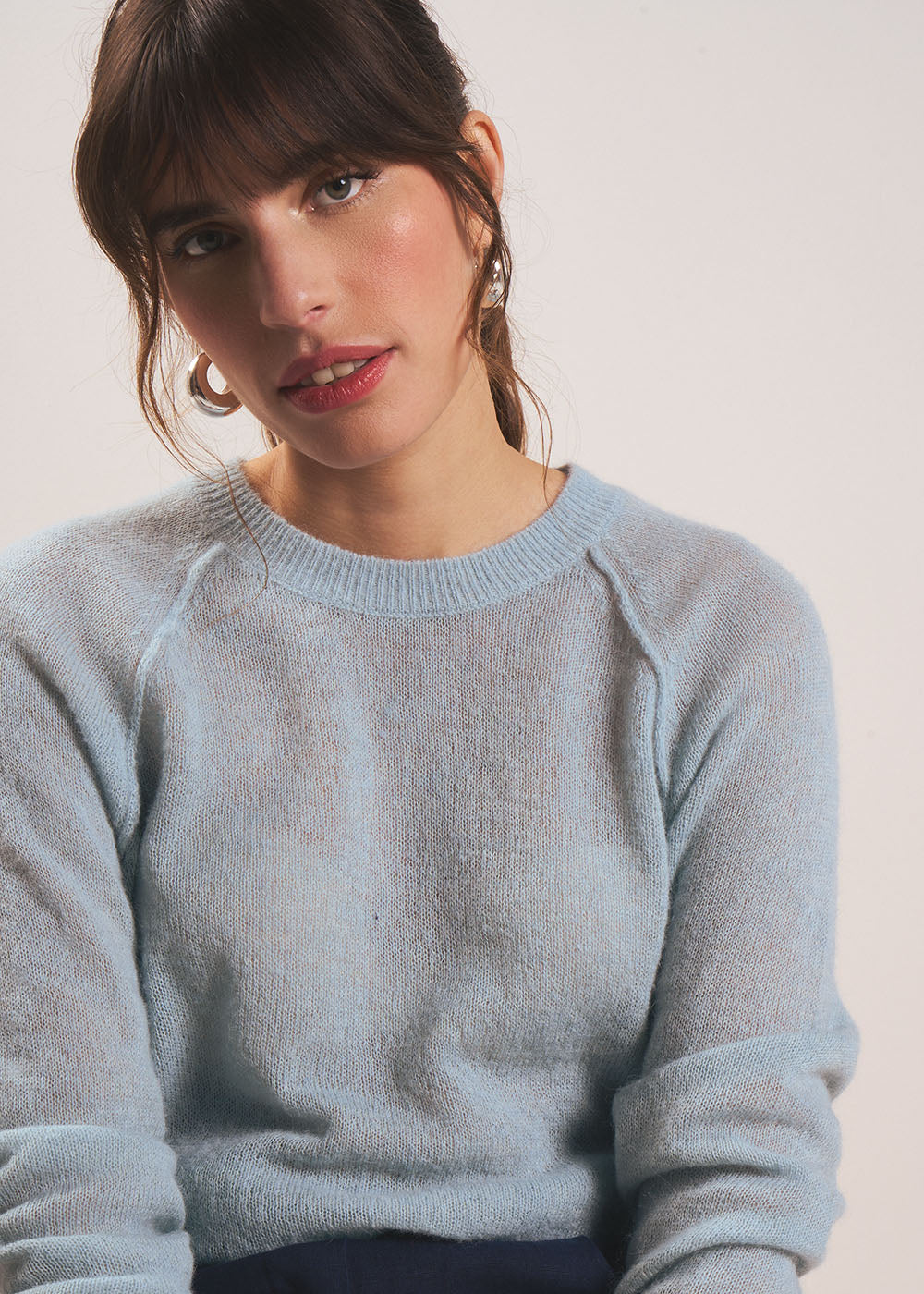 Pull col rond à jeu de nervures - Sud Express - 5 - Sud Express