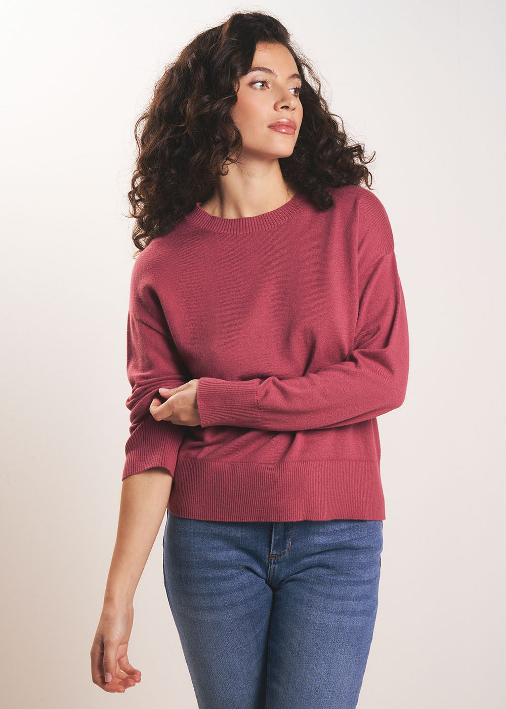 MANEYLA Pull col montant en coton laine - 4 - Sud Express - Sud Express