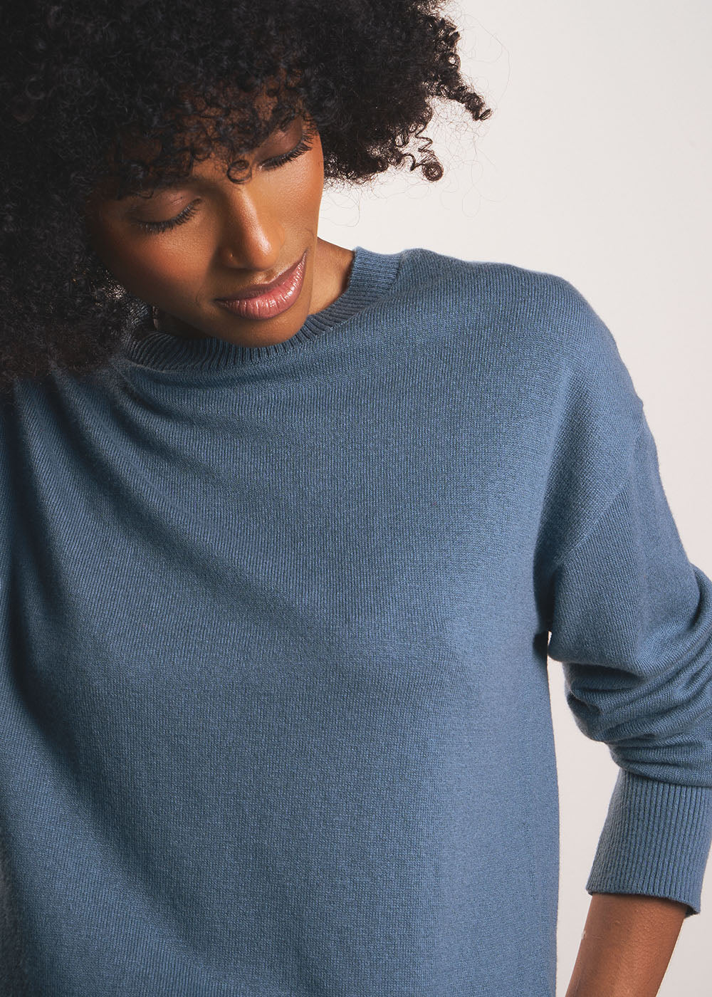 MANEYLA Pull col montant en coton laine - 2 - Sud Express - Sud Express